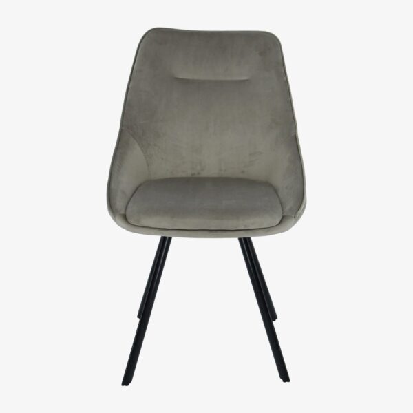 OLLIE MINK / BEIGE SWIVEL DINING CHAIR