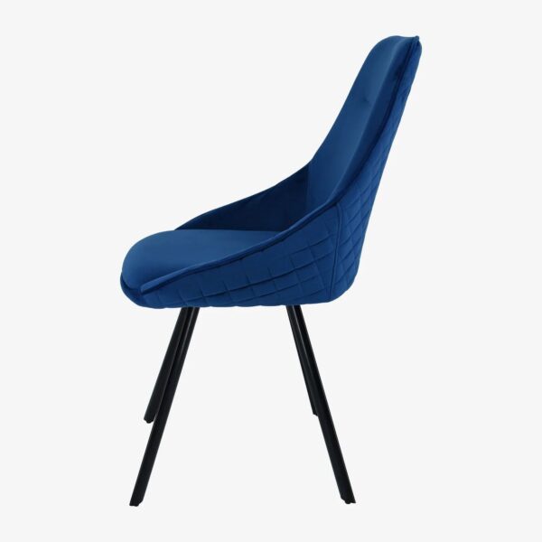 OLLIE NAVY SWIVEL DINING CHAIR - Image 2