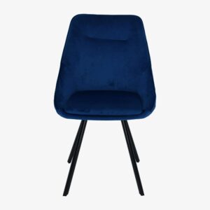 OLLIE NAVY SWIVEL DINING CHAIR