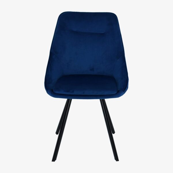 OLLIE NAVY SWIVEL DINING CHAIR