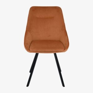 OLLIE RUST SWIVEL DINING CHAIR