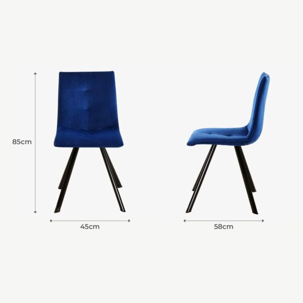 KARL NAVY DINING CHAIR - Image 5