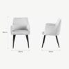LARSEN GREY DINING CHAIR - Image 4