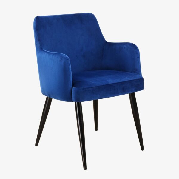 LARSEN NAVY DINING CHAIR - Image 2