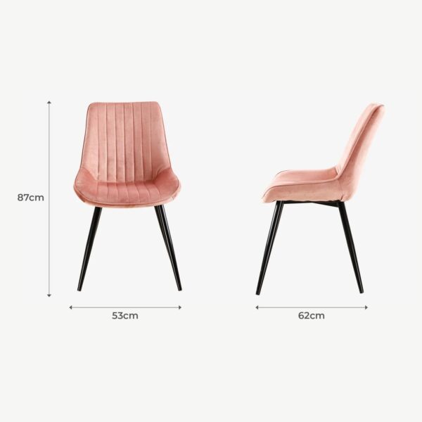 ROSA PINK DINING CHAIR - Image 5
