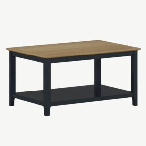 WENTWORTH CHARCOAL COFFEE TABLE w/ SHELF