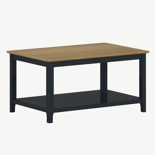 WENTWORTH CHARCOAL COFFEE TABLE w/ SHELF