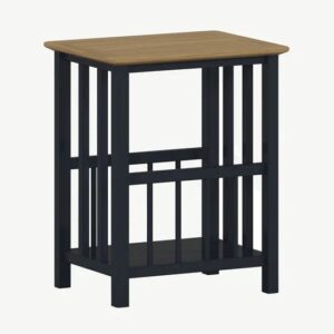 WENTWORTH MAGAZINE RACK SIDE TABLE - CHARCOAL