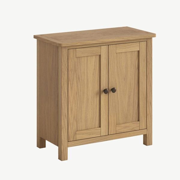 WENTWORTH OAK SMALL 2 DOOR CABINET