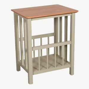 WENTWORTH SAGE MAGAZINE RACK SIDE TABLE