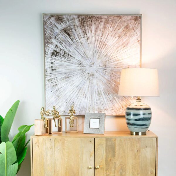 STARBURST FLAIR CANVAS PICTURE 100x100cm - Image 2