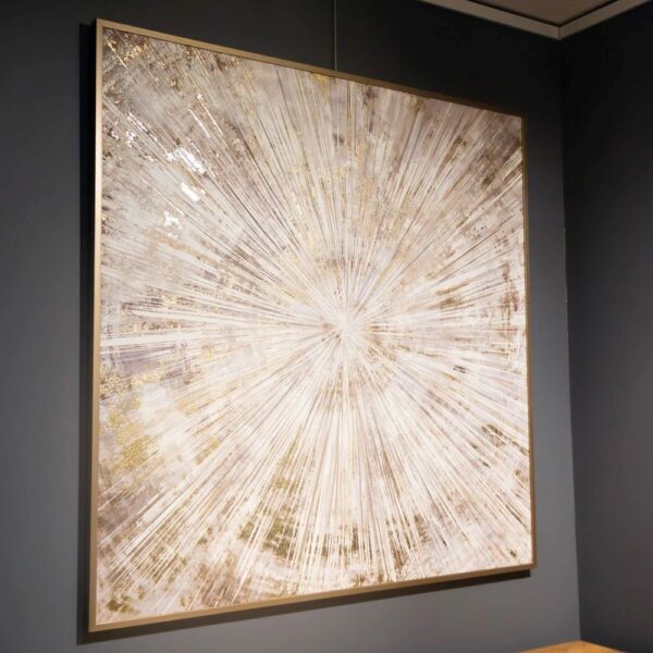 STARBURST FLAIR CANVAS PICTURE 100x100cm - Image 6