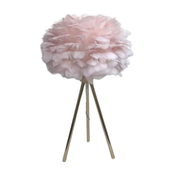50cm PINK FEATHER T/LAMP - Image 2
