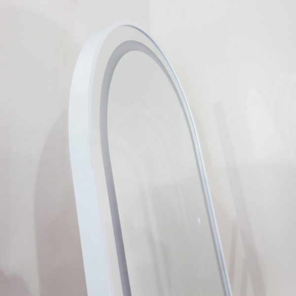 160x50 WHITE MODENA LED CHEVAL ARCH MIRROR - Image 3