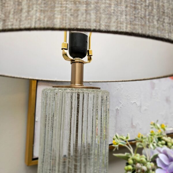 78cm LARISA GLASS T/LAMP - Image 3
