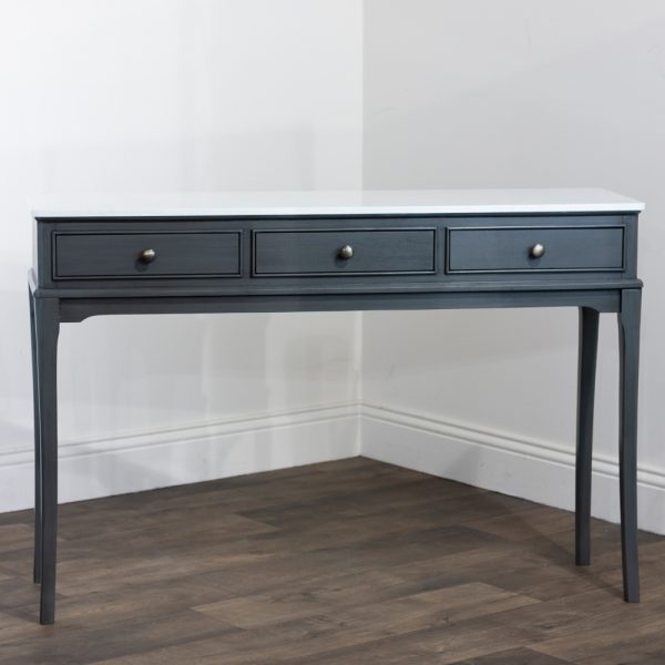 MONROE RUSSELL 3 DWR CONSOLE w/ MARBLE TOP - Image 2