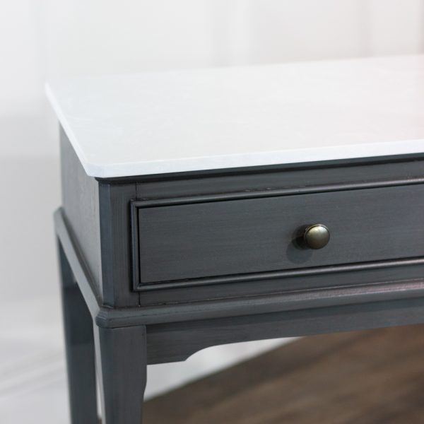 MONROE RUSSELL 3 DWR CONSOLE w/ MARBLE TOP - Image 3