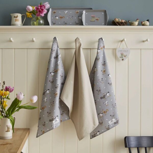 SET 3 HEN HOUSE LANE T/TOWELS - Image 2