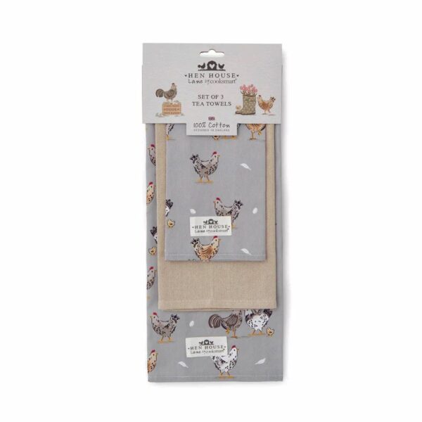 SET 3 HEN HOUSE LANE T/TOWELS - Image 5