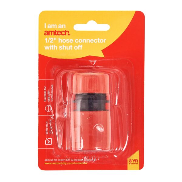1/2in NOZZLE ADAPTOR WITH SHUT OFF - Image 2