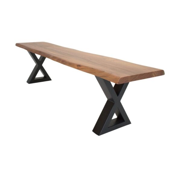 1.8m NAT LIVE EDGE BENCH