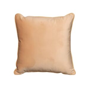 45cm PLAIN GOLDEN CREAM F&H CUSHION - FEATHER FILL