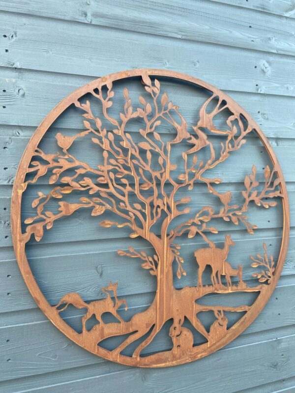 62cm RUSTY DEER WALL ART - Image 2