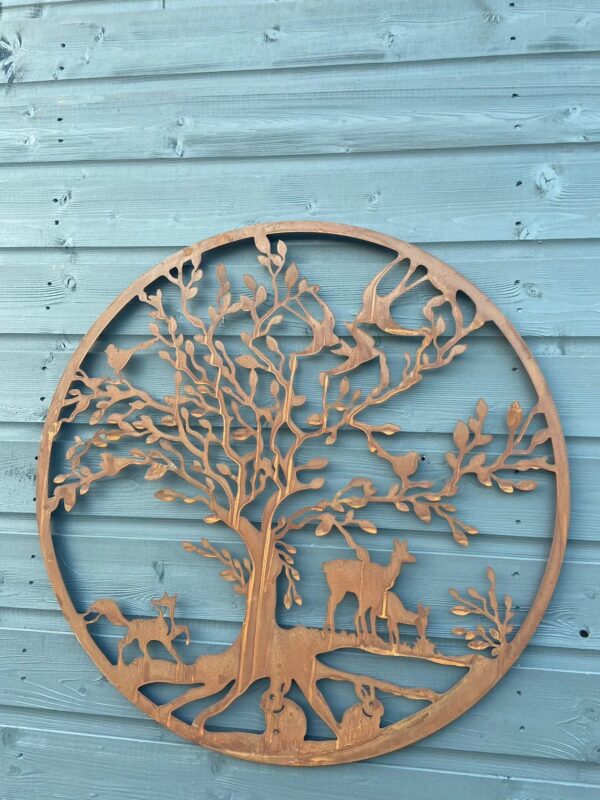 62cm RUSTY DEER WALL ART