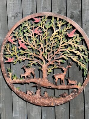 60cm STAG DEER RABBITS & BADGER WALL ART