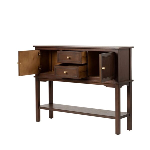 LINDON 2 DOOR 2 DRAWER SIDEBOARD WALNUT BROWN - Image 3