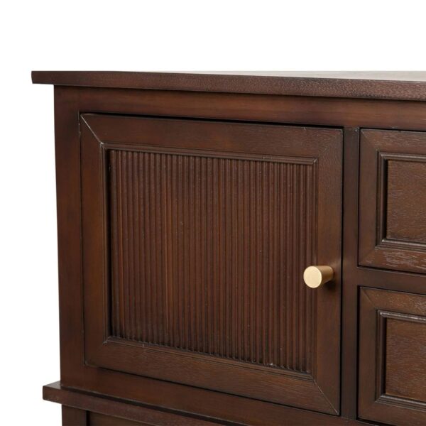 LINDON 2 DOOR 2 DRAWER SIDEBOARD WALNUT BROWN - Image 5