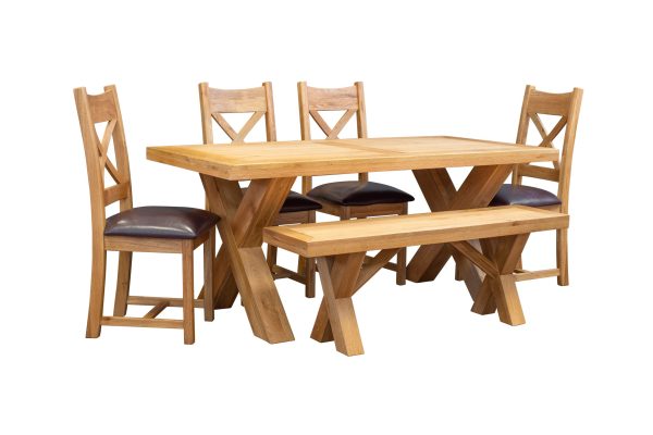 CHUNKY X 1.8m DINING TABLE - Image 3