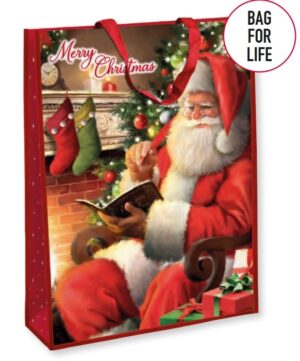 TRAD XMAS JUMBO PP WOVEN GIFT BAG