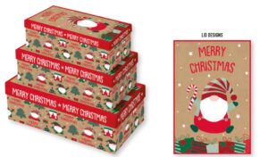 MERRY XMAS KRAFT GIFT BOX