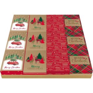 TRAY MERRY XMAS KRAFT BOX