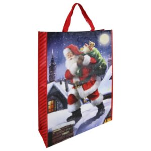 TRAD SANTA JUMBO PP WOVEN GIFT BAG
