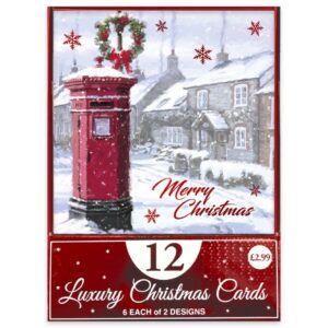 12pk WINTER WONDERLAND CHRISTMAS CARD