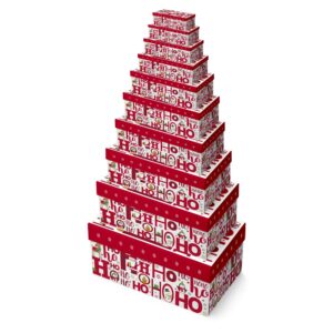 10PC OBLONG BOX HOHOHO