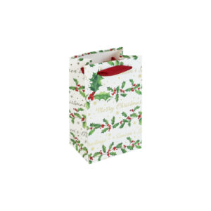 HOLLY TEXT WHITE KFT PERFUME GIFT BAG
