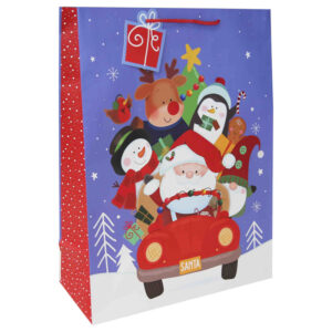 SANTA CAR XL GIFT BAG