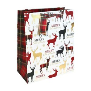 MERRY XMAS STAG LARGE GIFT BAG