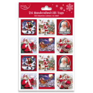 24PK TRAD SANTA GIFT TAGS