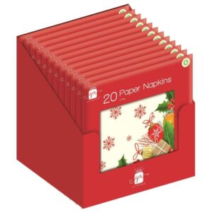 20pk TRAD CHRISTMAS NAPKINS