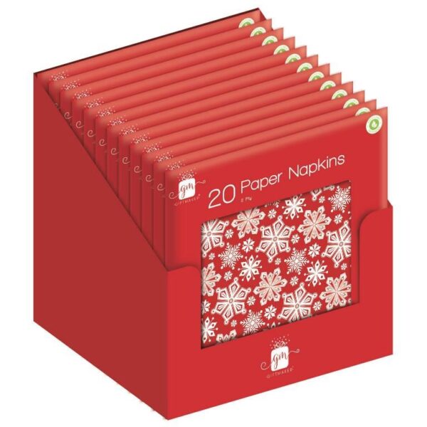 20pk SNOWFLAKE NAPKINS