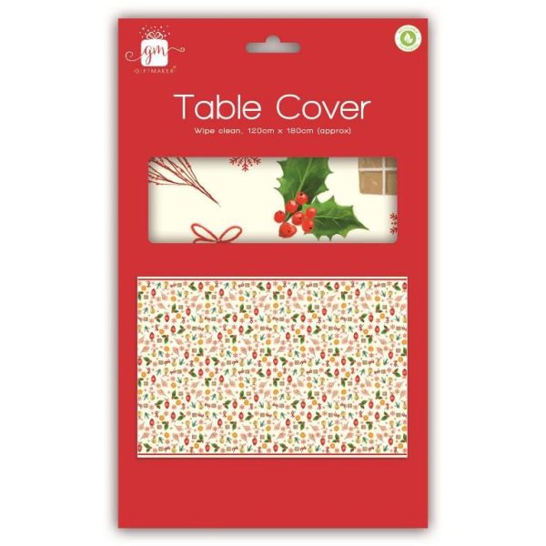 TRAD CHRISTMAS TABLE COVER