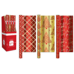 1.5m FOIL XMAS ROLL WRAP