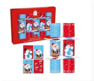 6pk 6in SANTA & FRIENDS CRACKERS