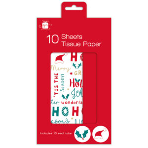 10pk XMAS TISSUE PAPER