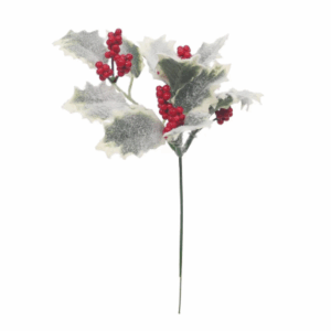 24cm FROSTED HOLLY BERRY PICK