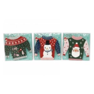 12pk XMAS JUMPER NAPKINS
